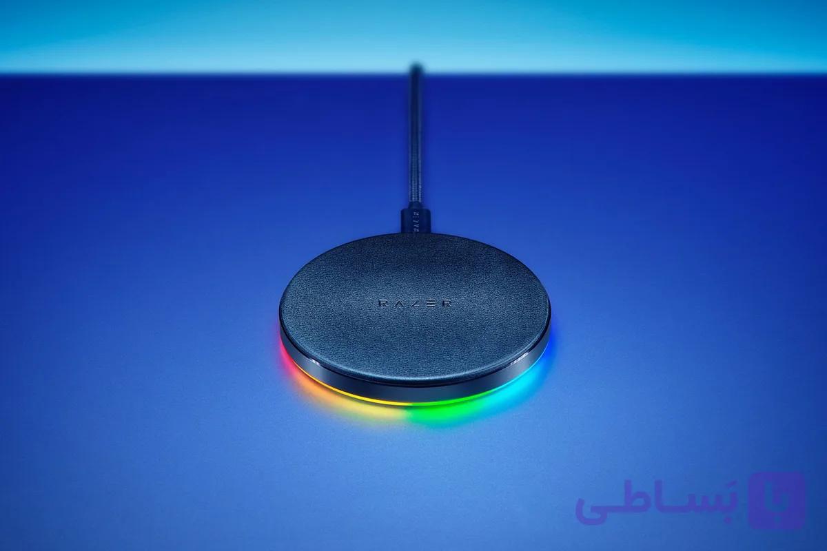 شارژر وایرلس Razer Chroma Charging Pad 10W Fast — تصویر 1