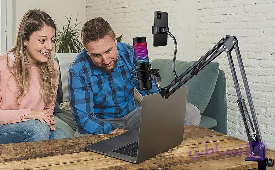پایه میکروفون گیمینگ Boom Arm for hyperx quadcast — تصویر 1