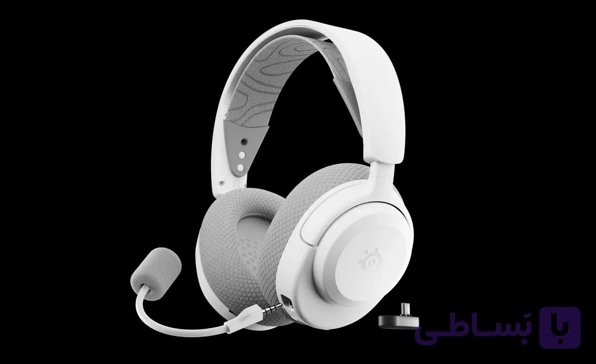 هدست گیمینگ Arctis Nova 3P Wireless برای pc,ps – سفید — تصویر 1