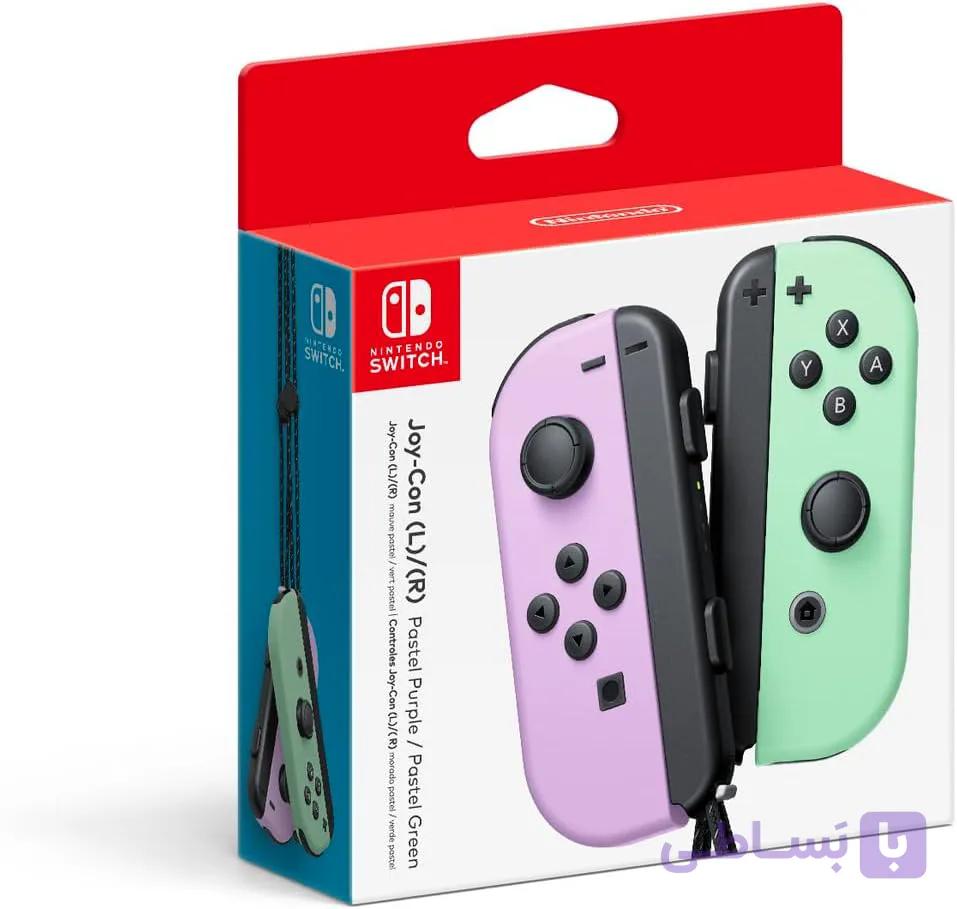 کنترلر Joy-Con Pair مخصوص Nintendo Switch – بنفش و سبز پاستیلی — تصویر 1