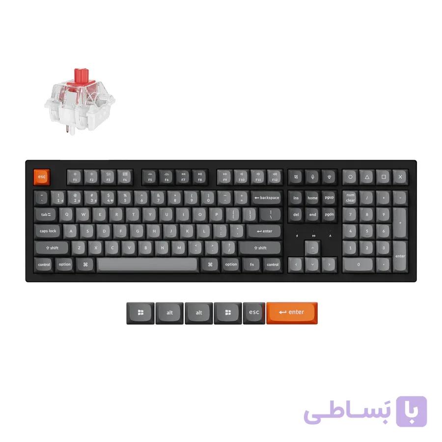 کیبورد مکانیکی بی‌سیم Keychron K10 Max Hot Swappable RGB Super Brown Swtich – K10M-H3 — تصویر 1
