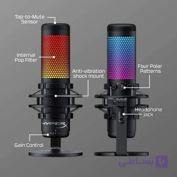 میکروفون گیمینگ مدل HyperX QuadCast S – RGB سفید — تصویر 1