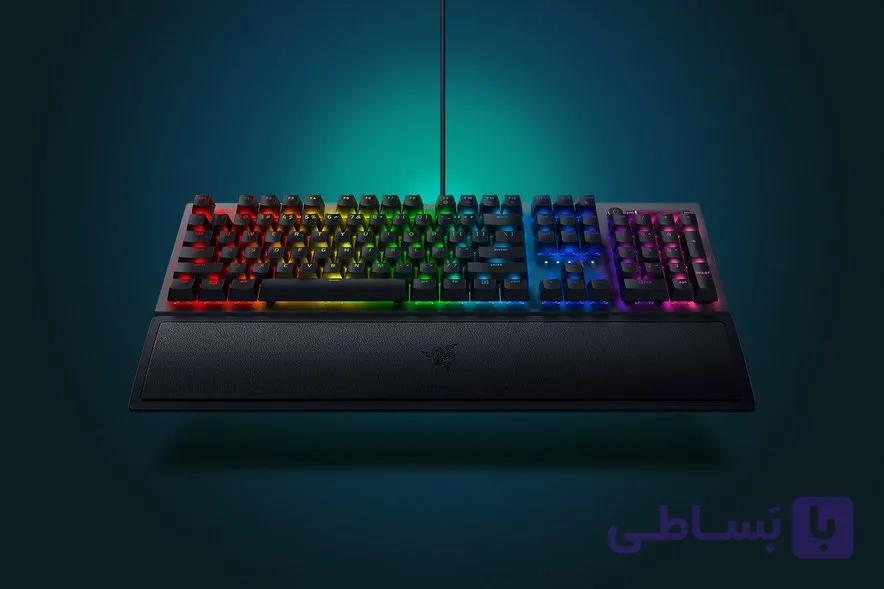 کیبورد گیمینگ ریزر BlackWidow V3 Green Switch — تصویر 1