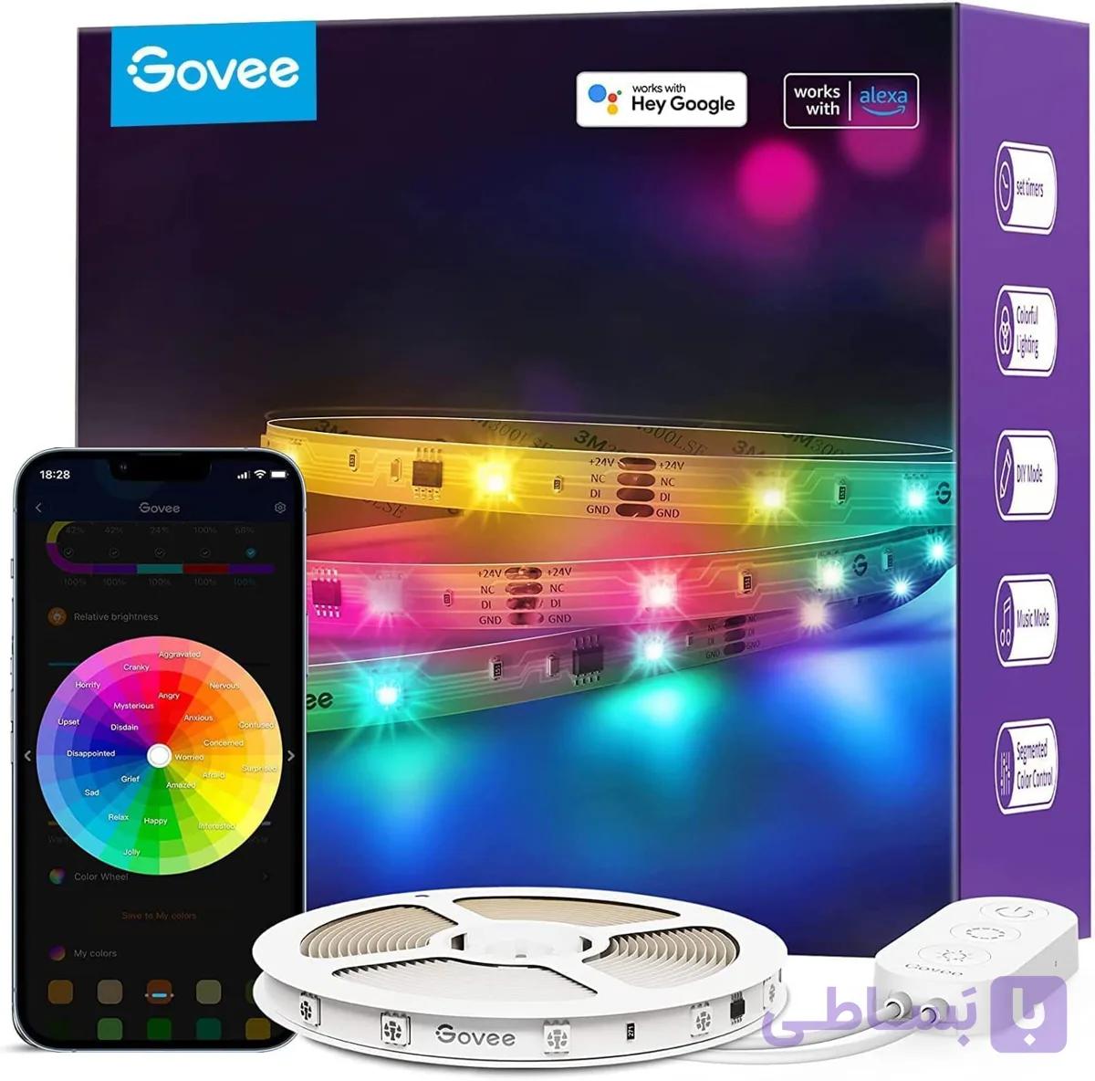 ریسه هوشمند Govee RGBIC LED Light 10m — تصویر 1
