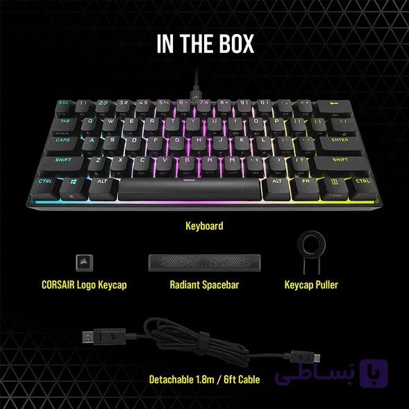 کیبورد گیمینگ Corsair K65 RGB MINI — تصویر 1
