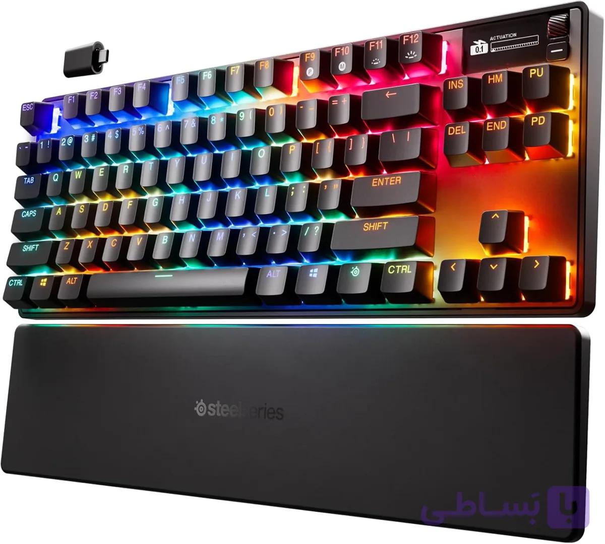 کیبورد بی سیم استیل سریز نسل سوم SteelSeries Apex Pro TKL Wireless Gen 3 — تصویر 1
