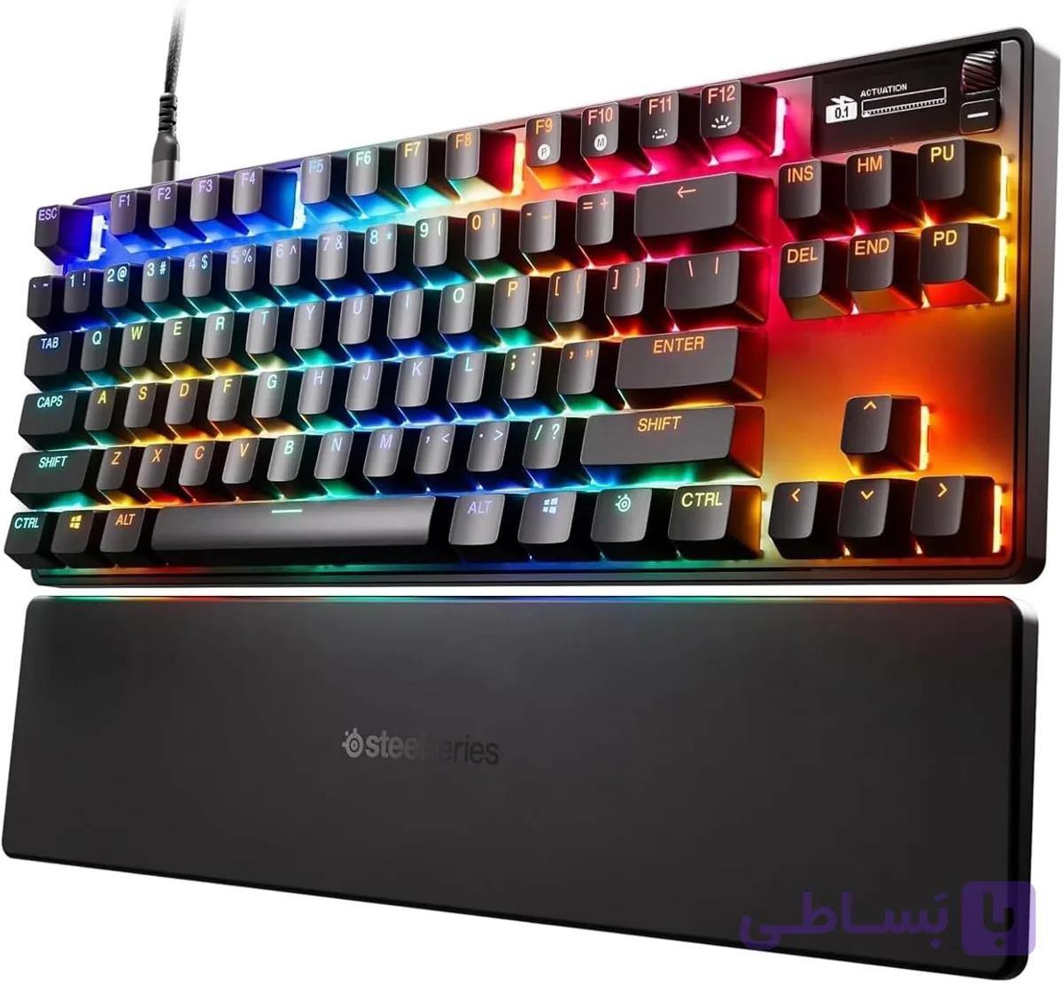 کیبورد استیل سریز اپکس پرو SteelSeries Apex Pro TKL Gen 3 White – جعبه باز — تصویر 1
