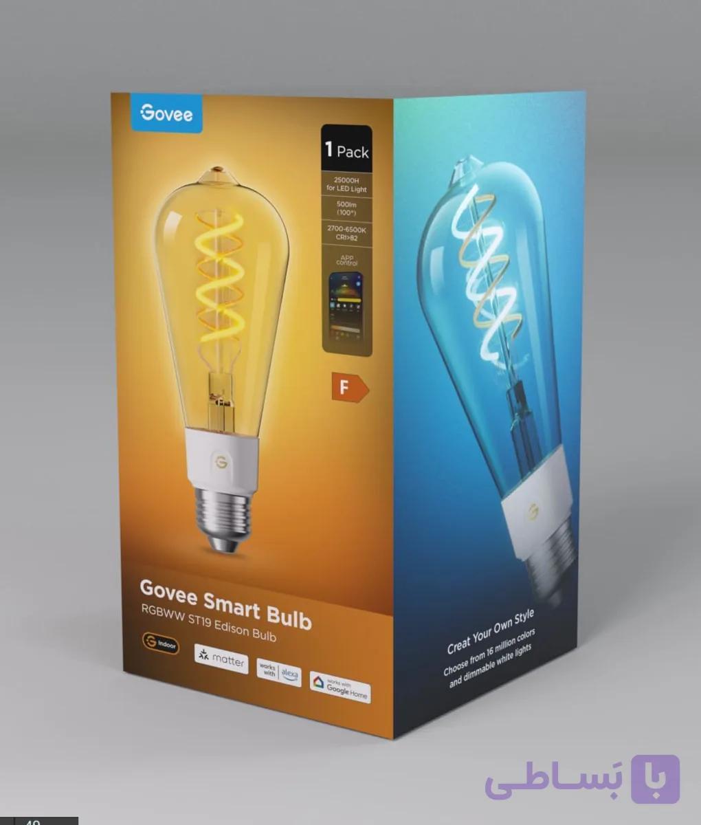 لامپ هوشمند Govee ST19 Smart Edison Light Bulb E27 500lm — تصویر 1