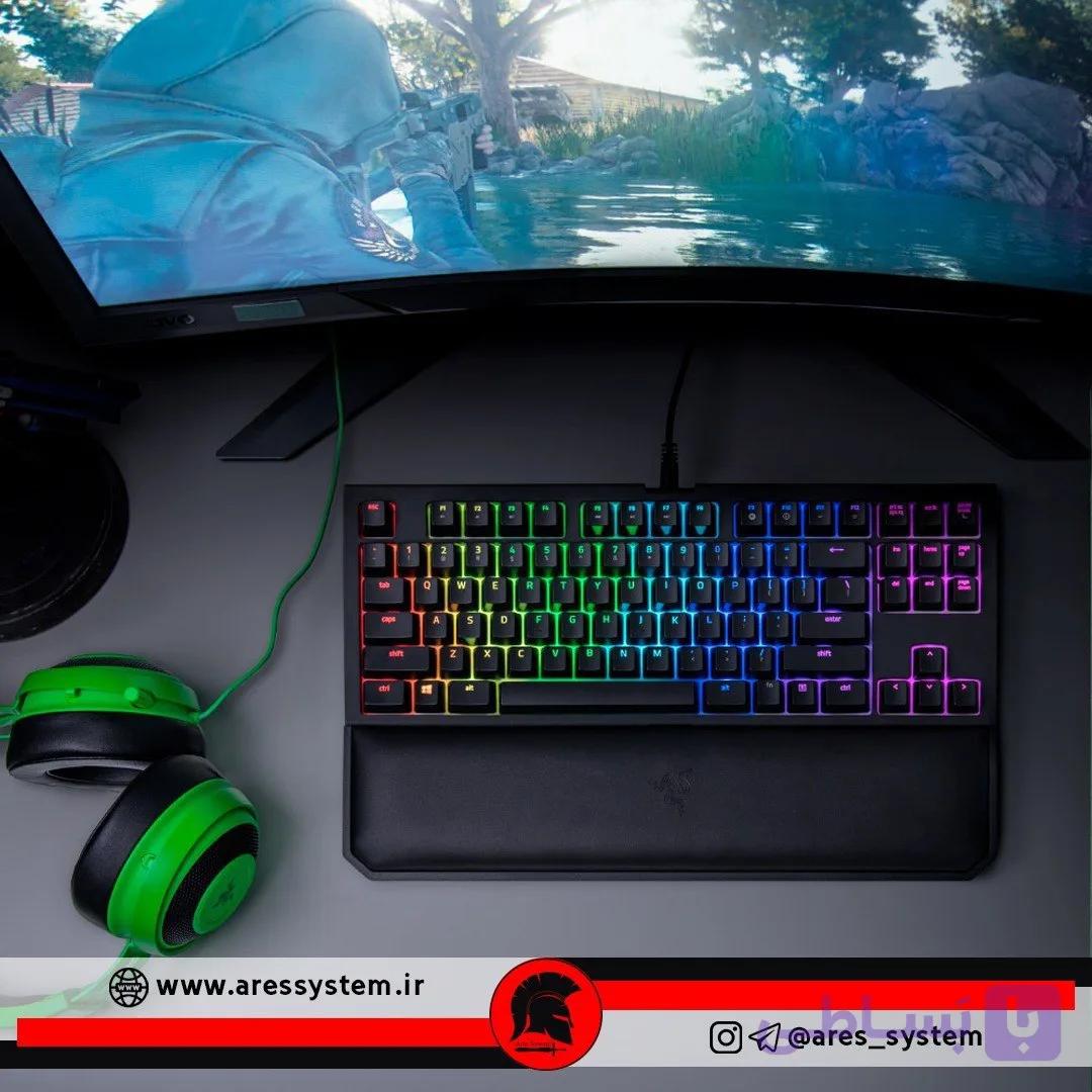 کیبورد گیمینگ Razer BlackWidow TE Chroma V2 Orange Switch — تصویر 1