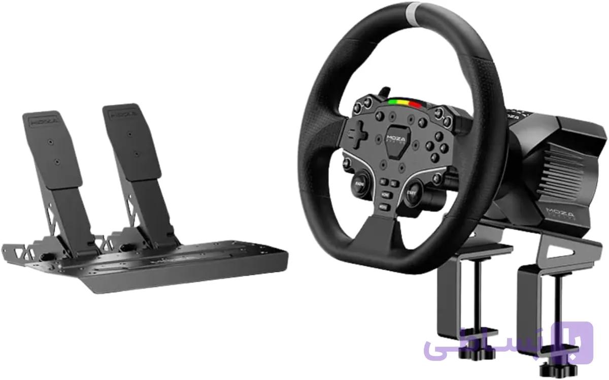 باندل فرمان بازی موزا MOZA R3 Racing Wheel and Pedals for PC — تصویر 1