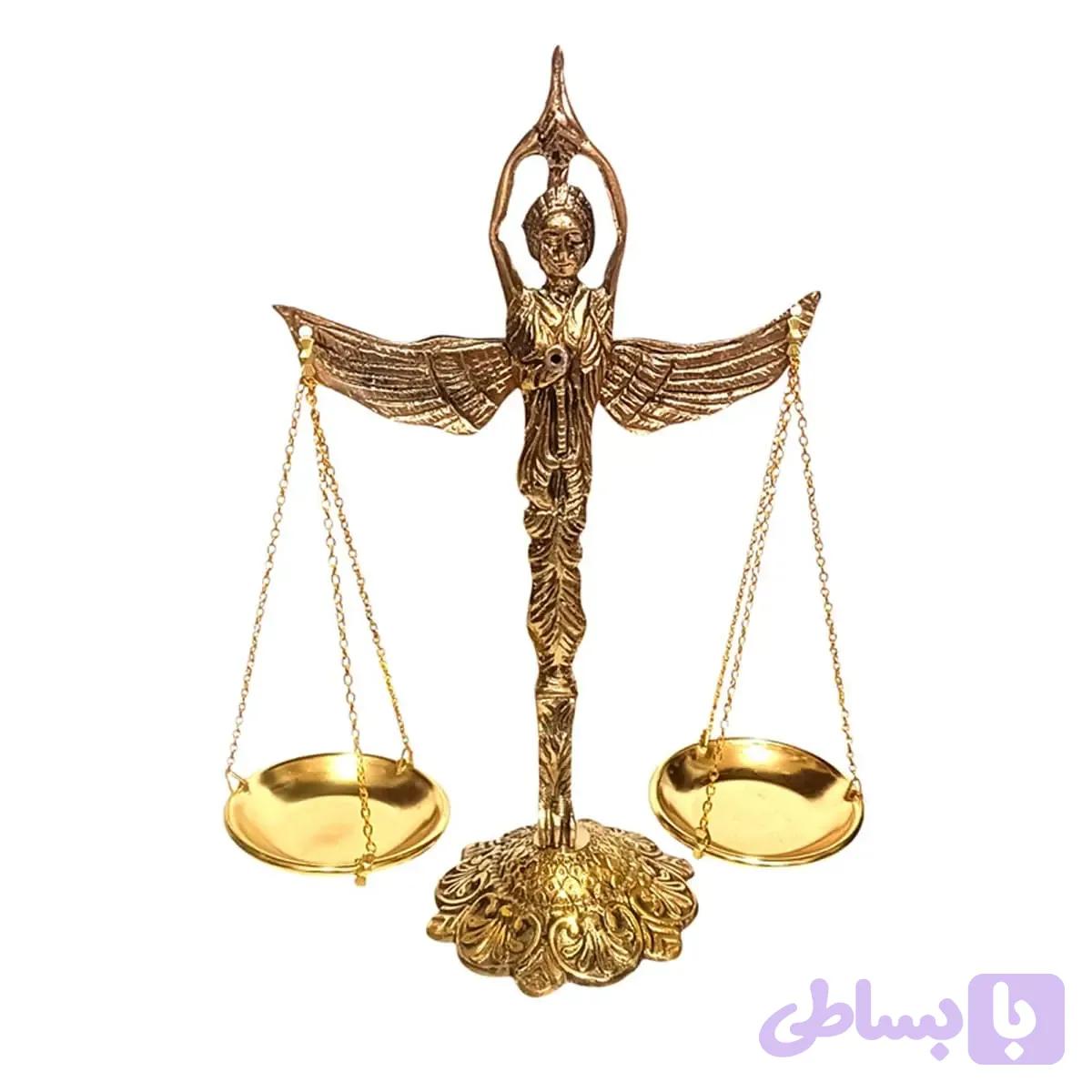 ترازو عدالت برنجی مدل فرشته عدالت