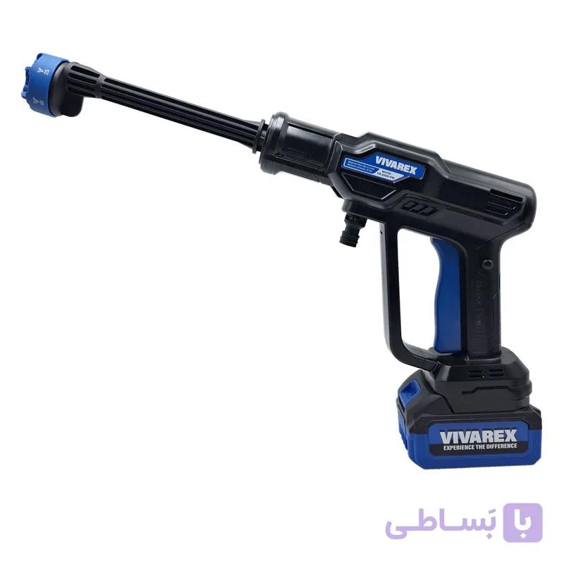 کارواش شارژی 25 بار 150 وات با موتور براشلس ویوارکس مدل  VR 2025 _ PW با حداکثر دبی آب 4 لیتر بر دقیقه