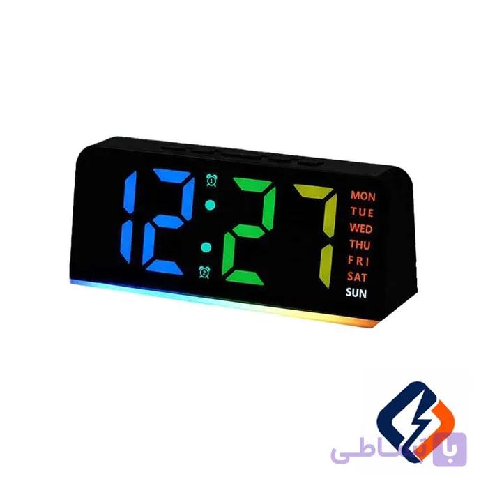 ساعت دیجیتال LED رومیزی مدل 0739 RGB — تصویر 1