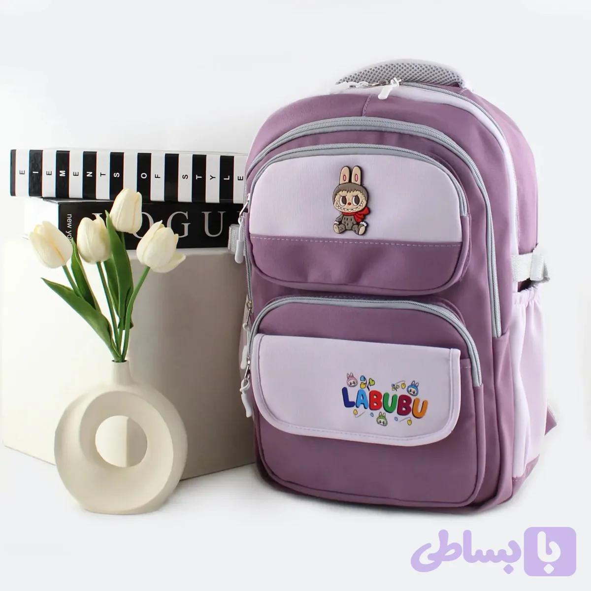 کوله پشتی پارچه ای روزمره و مدرسه دانشگاه مدل جیب دار