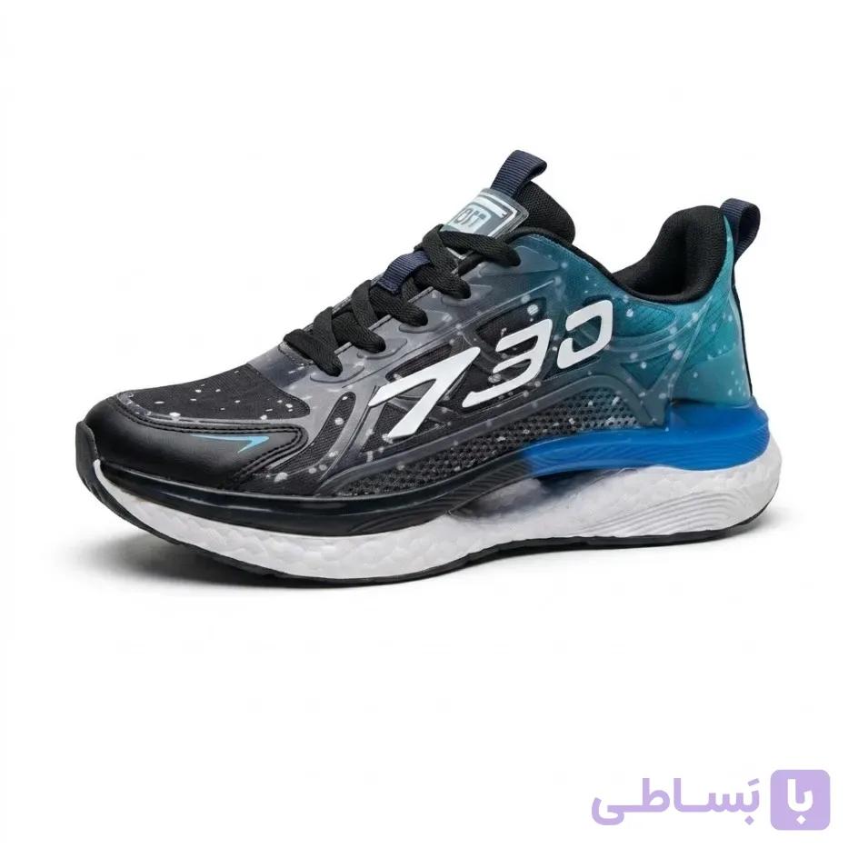 کفش اسپرت مردانه 730 تونلی برفی آبی مشکی سایز 42 و 43
