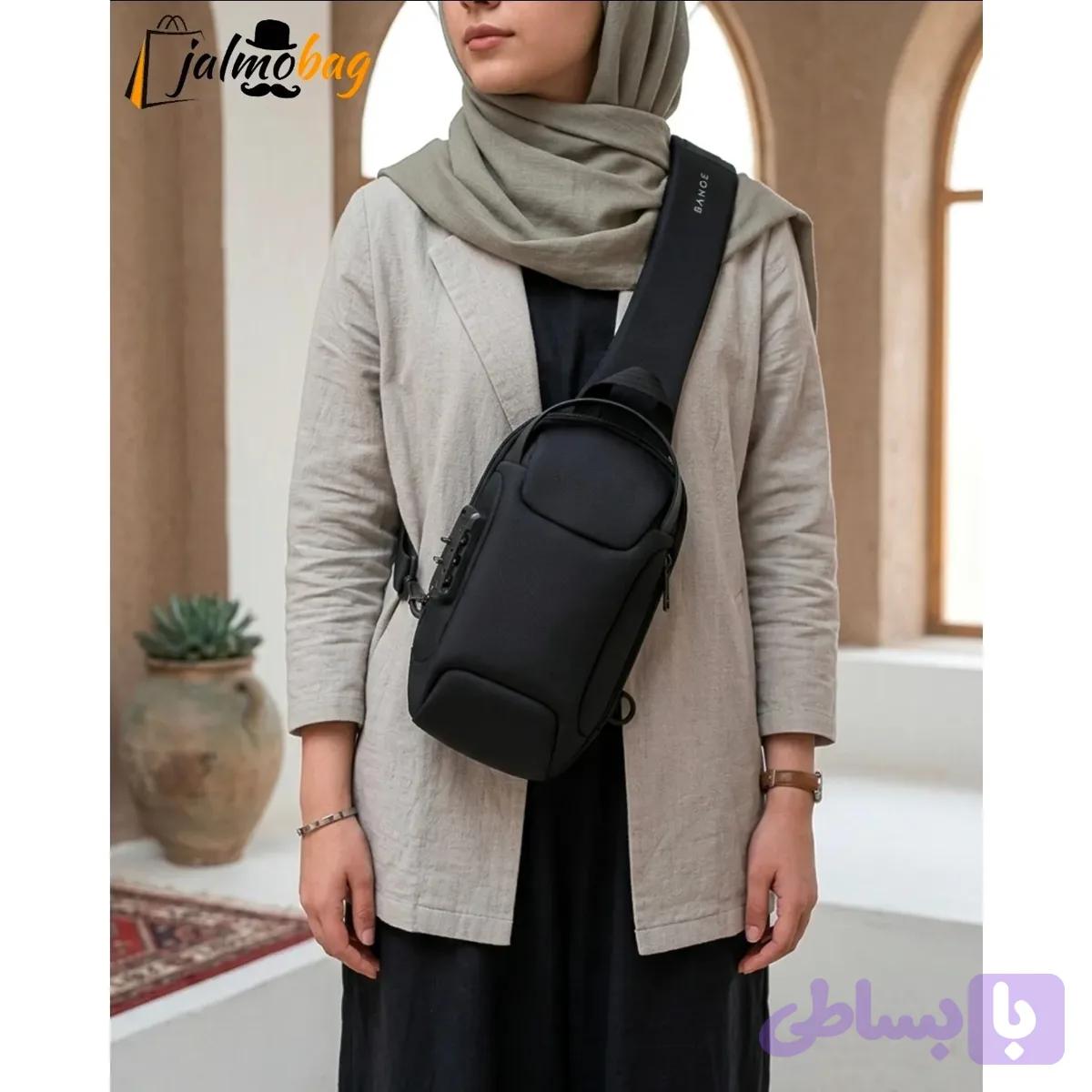بادی بگ مردانه بنج جنس ریپس خارجی ضد آب رمزدار مدل ساده
