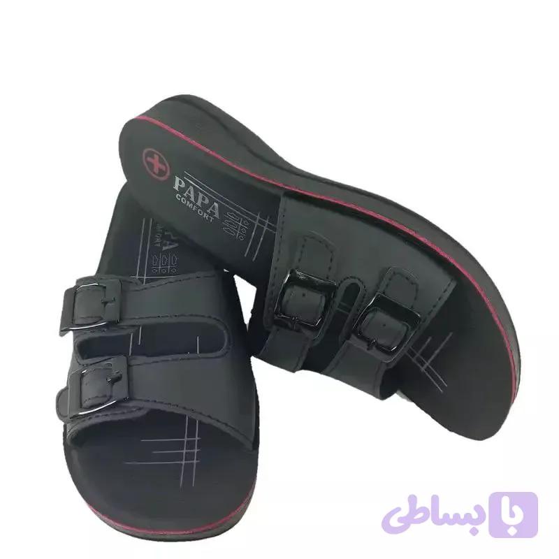 دمپایی طبی مردانه زنانه رویه چرم بیاله زیره سبک ارتوپدیک