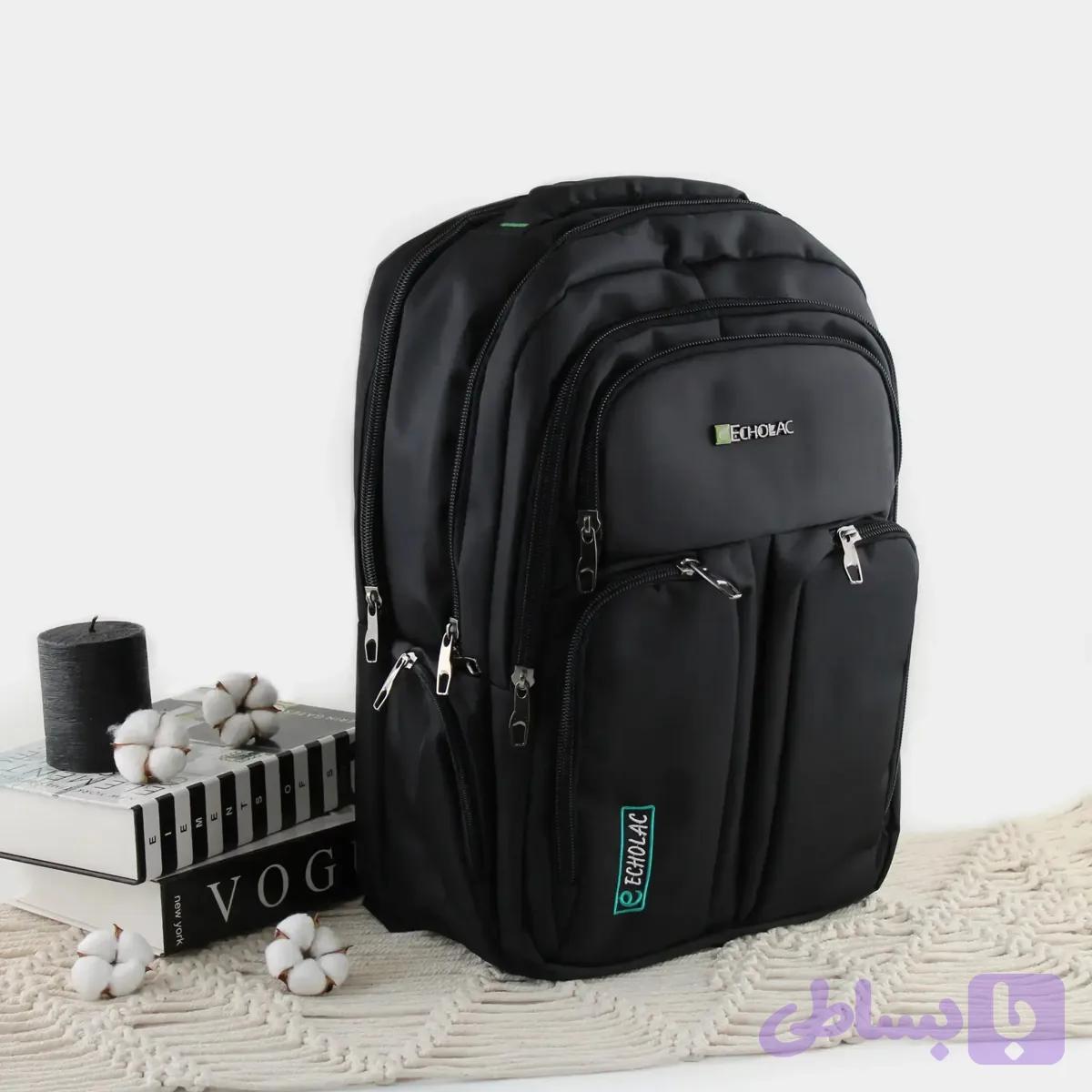 کوله پشتی پارچه ای مناسب مدرسه و دانشگاه ابعاد 50 در 35 سانتیمتر