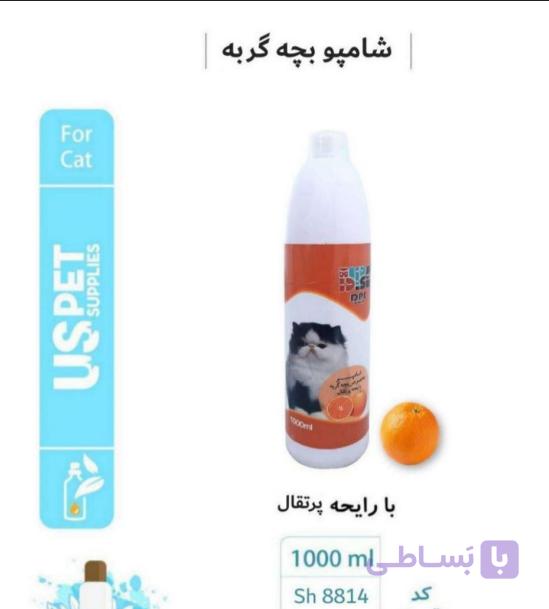 شامپو بچه گربه با رایحه پرتقال 100 میلی با کد sh 8814