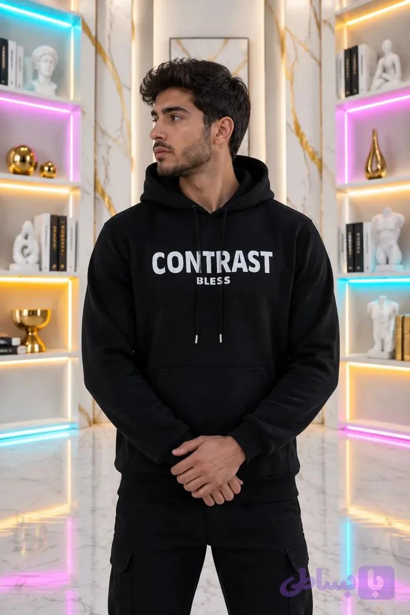 هودی مردانه CONTRAST داخل کرکی — تصویر 1