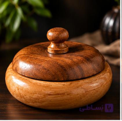 شکلات خوری چوبی مدل گاردین با درب چوبی و رنگ سیلر کیلر