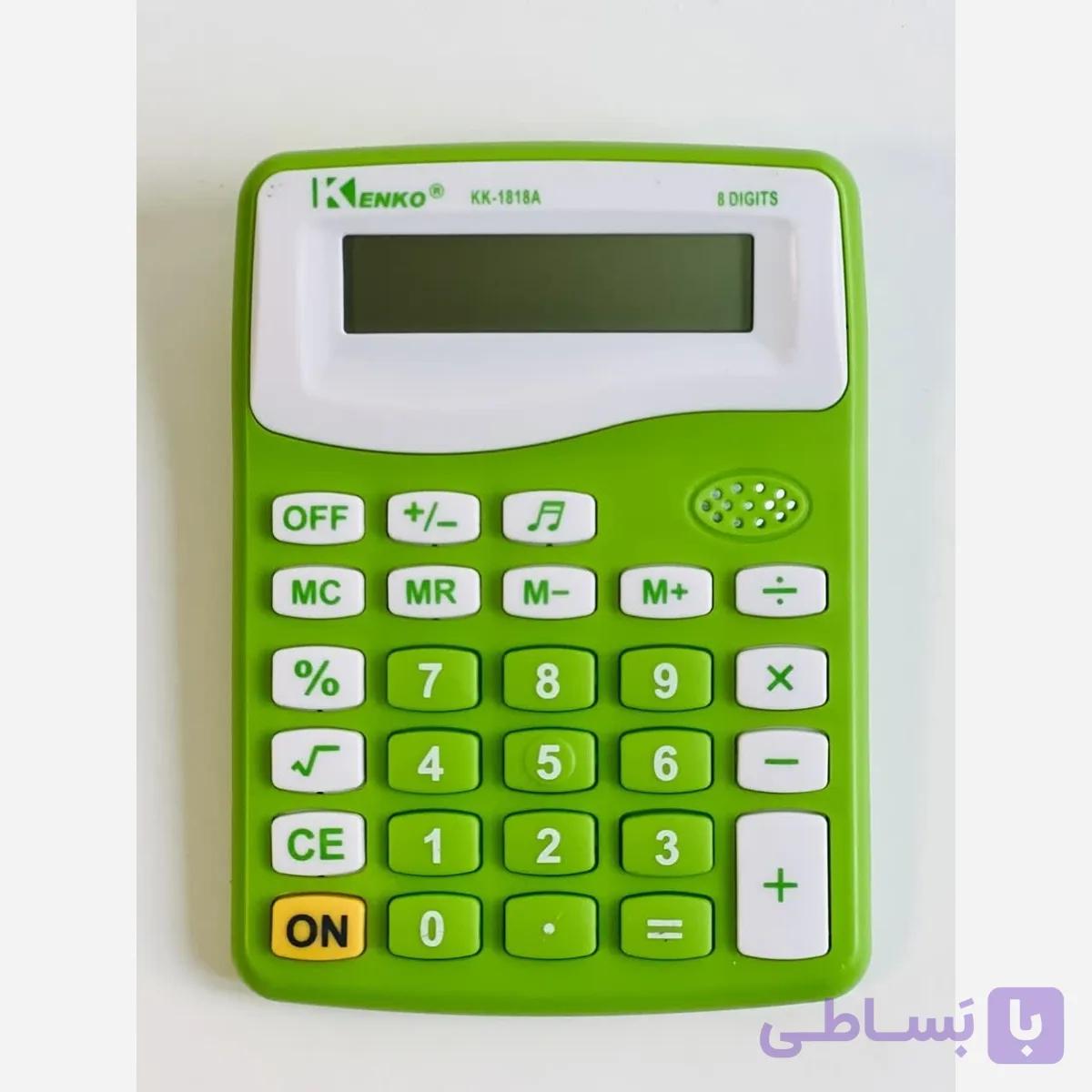 ماشین حساب فانتزی برند KENKO مدل KK1818A سبک و کم جا