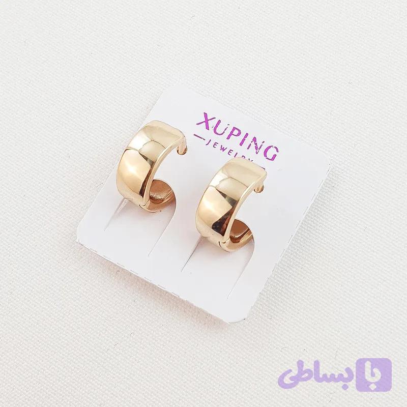گوشواره حلقه ای زنانه ژوپینگ مدل ساده - رنگ ثابت و ضد حساسیت — تصویر 1