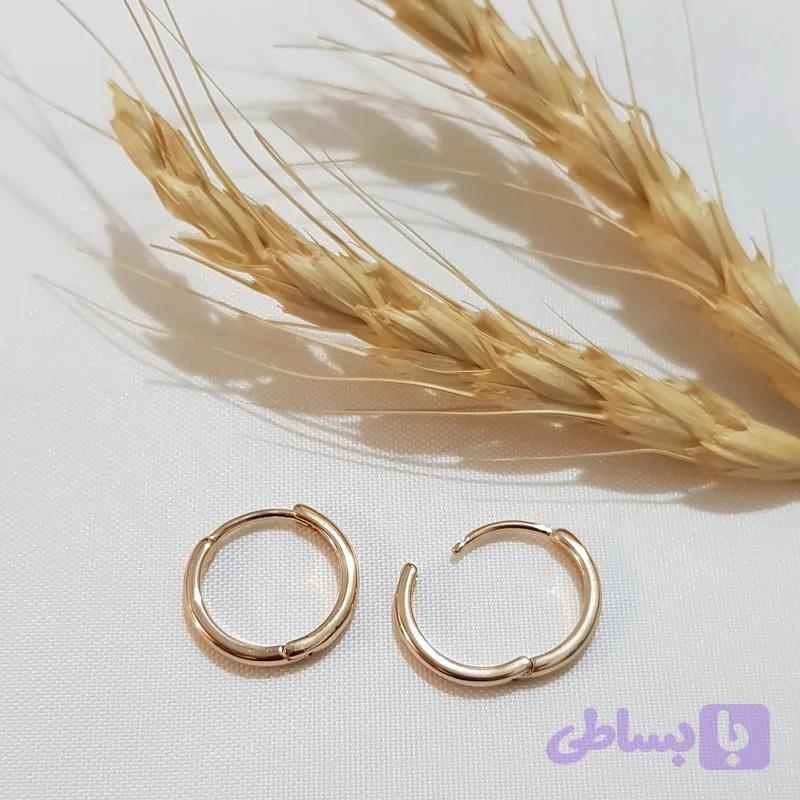 گوشواره زنانه ژوپینگ مدل حلقه ای ساده — تصویر 1