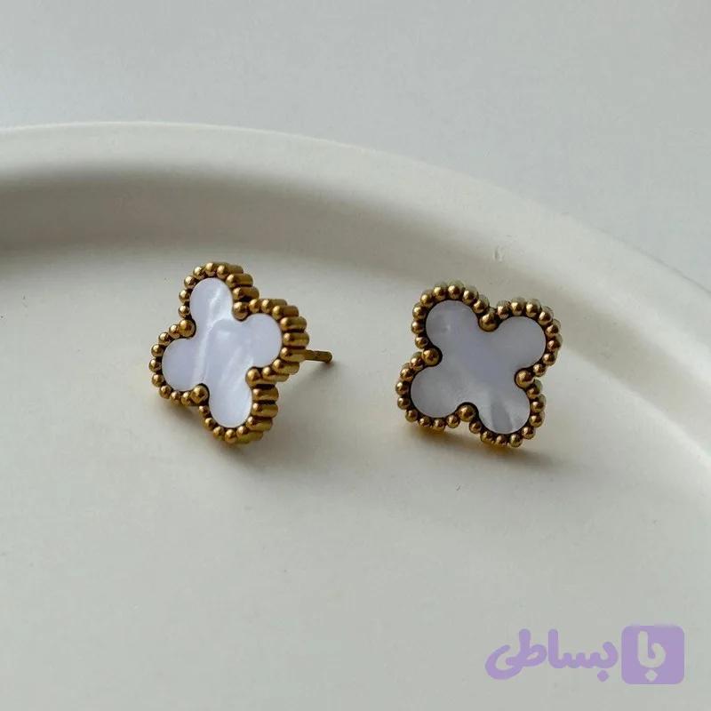 گوشواره چهار برگ صدف — تصویر 1