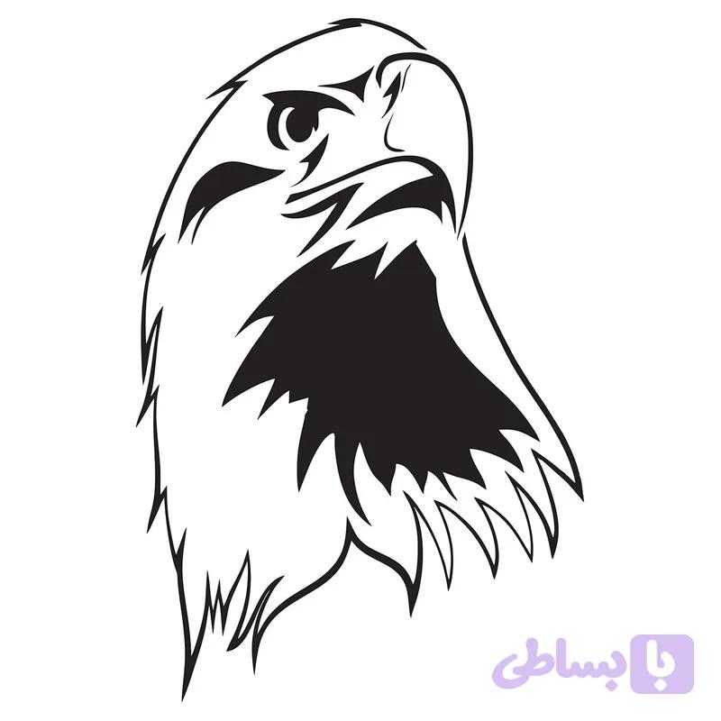 استیکر خودرو طرح عقاب تولیدی مستر لوکسینو مدل 1
