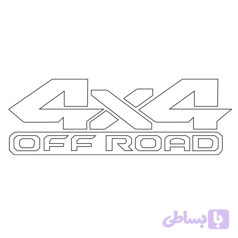 بچسب افرود 4X4 آفرود کد m-107 تولیدی مستر لوکسینو مدل 1
