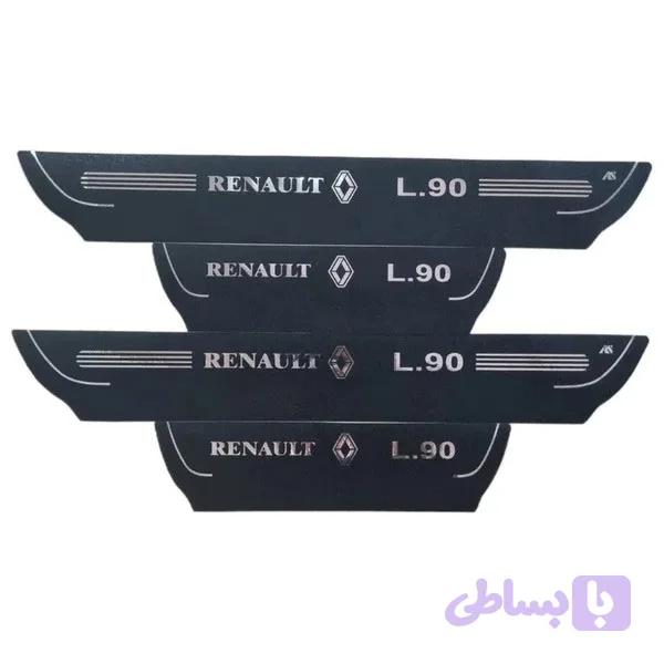 برچسب پارکابی خودرو طرح چرم کد M385 مناسب برای L90 مجموعه 4 عددی تولیدی مستر لوکسینو