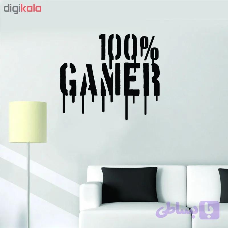 استیکر طرح GAMER 100 تولیدی مستر لوکسینو