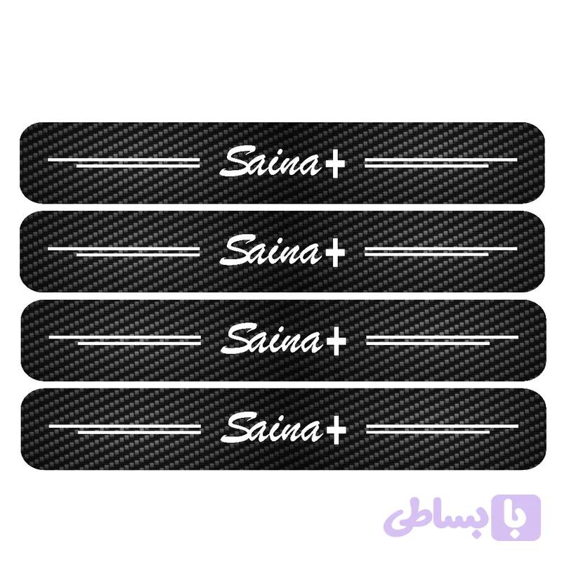 برچسب بدنه خودرو مدل پارکابی کربن کد SP162 مناسب برای ساینا پلاس بسته 4 عددی تولیدی مستر لوکسینو