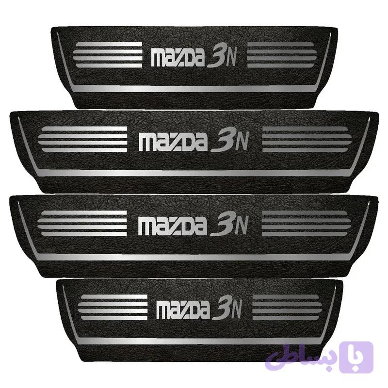 برچسب پارکابی خودرو مهدیار طرح چرم کد pka1043 مناسب برای مزدا 3 بسته 4 عددی تولیدی مستر لوکسینو