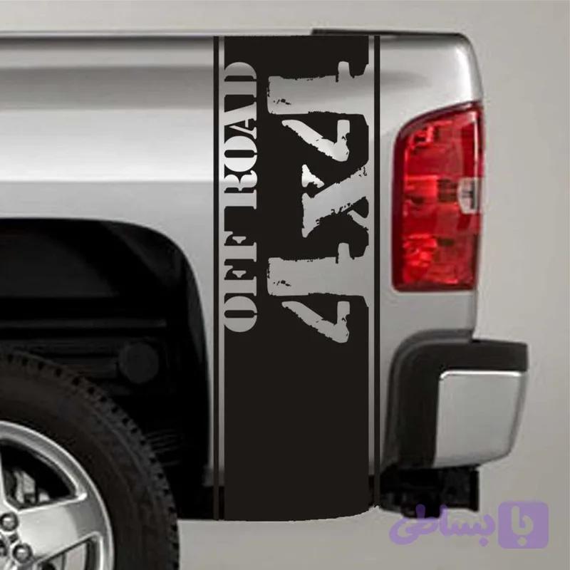 برچسب بدنه خودرو طرح 4x4 کد F2 تولیدی مستر لوکسینو