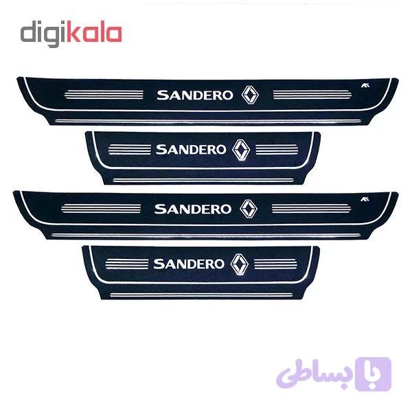 برچسب پارکابی خودرو کد SK050 مناسب برای رنو ساندرو مجموعه 4 عددی تولیدی مستر لوکسینو