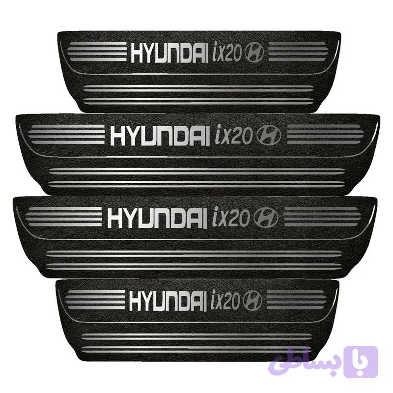 برچسب پارکابی خودرو طرح چرم کد pka1032 مناسب برای hyundai ix20بسته 4 عددی تولیدی مستر لوکسینو