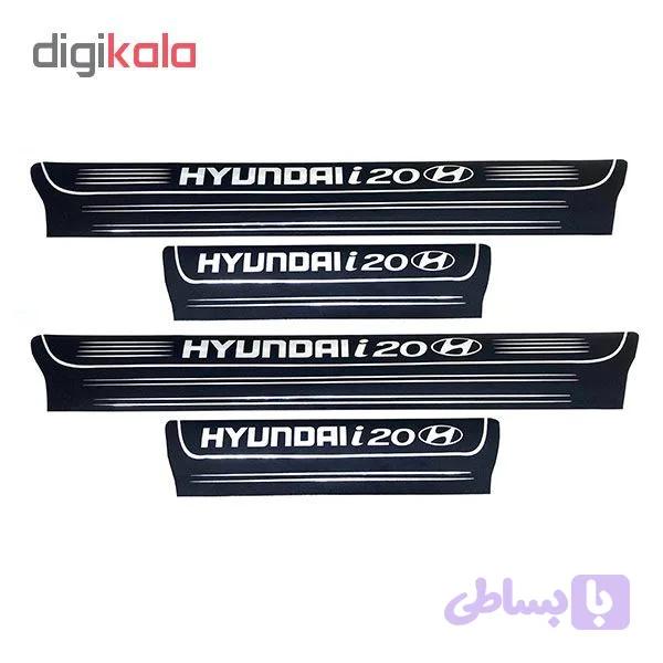 برچسب پارکابی خودرو کد SK015 مناسب برای هیوندا i20 مجموعه 4 عددی تولیدی مستر لوکسینو