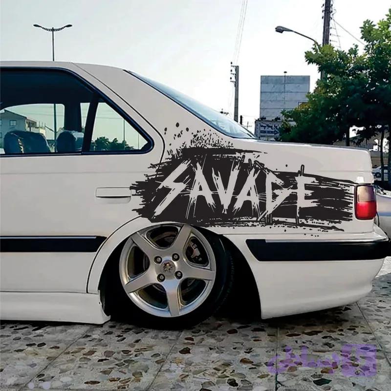 برچسب بدنه خودرو طرح SAVAGE مدل SA تولیدی مستر لوکسینو