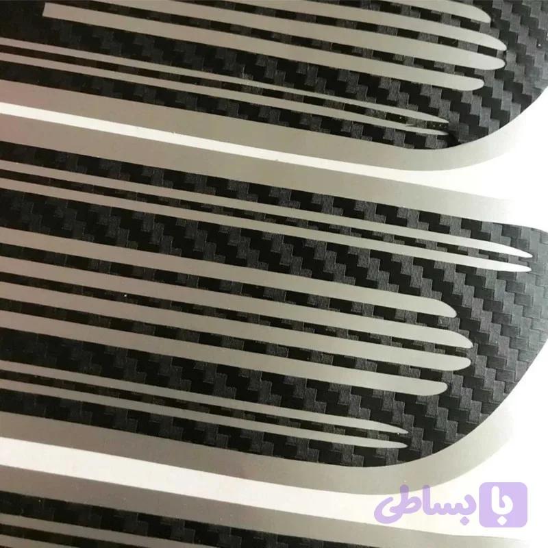 برچسب بدنه خودرو مدل کربن کد sp139 مناسب برای پراید بسته 4 عددی تولیدی مستر لوکسینو