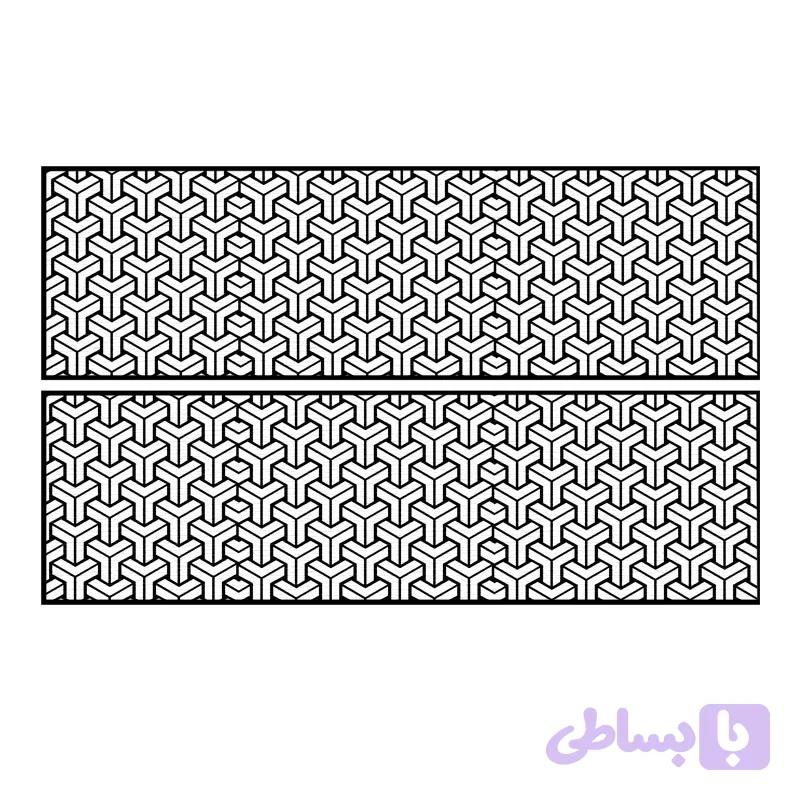 برچسب پارکابی خودرو فلوریزا طرح سه بعدی کد 009 بسته دو عددی تولیدی مستر لوکسینو