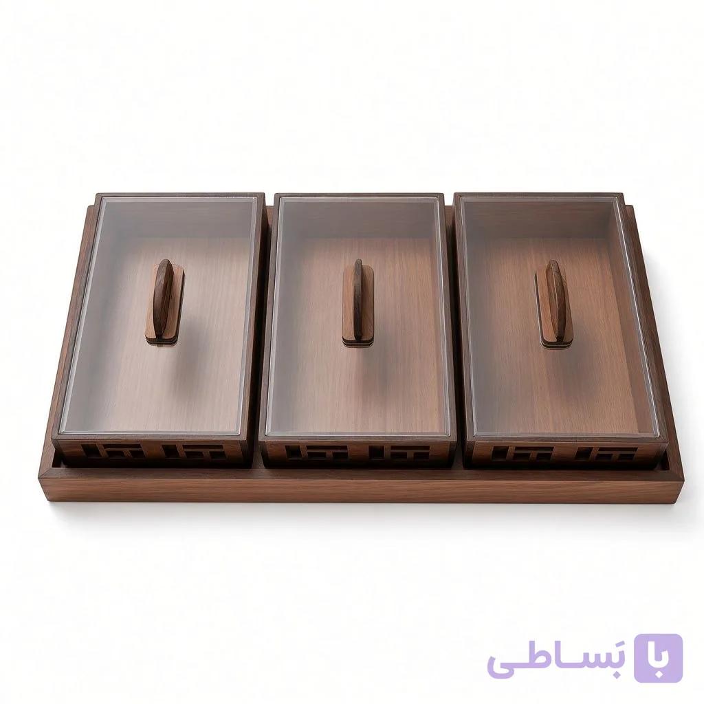 سینی پذیرایی سه تکه