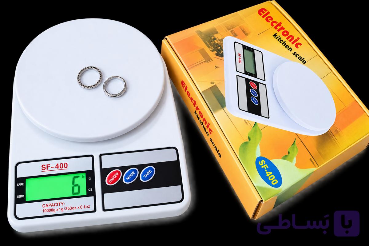 ترازو آشپزخانه دیجیتال SF_400 وارداتی باطری دار