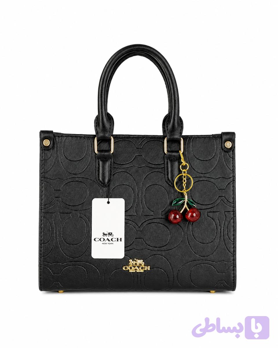 کیف زنانه coach سبک زنانه و طرح گیلاسی