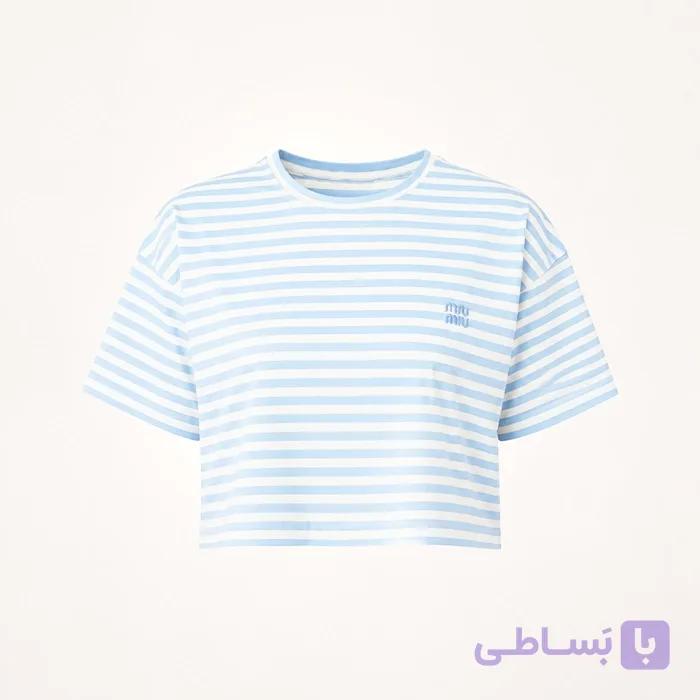 کراپ miu miu آبی — تصویر 1