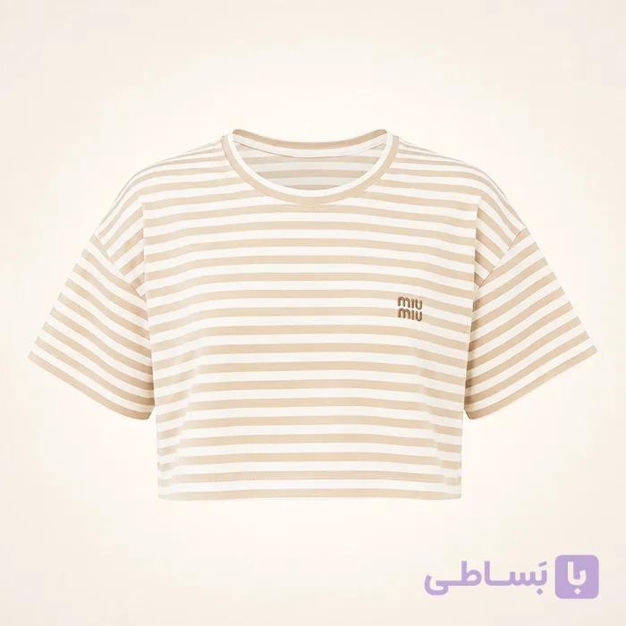 کراپ miu miu خاکی — تصویر 1