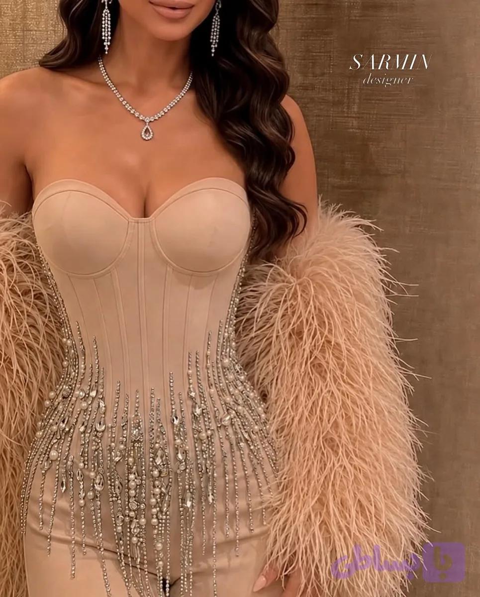 اورال مجلسی سنگدوزی شده زنانه