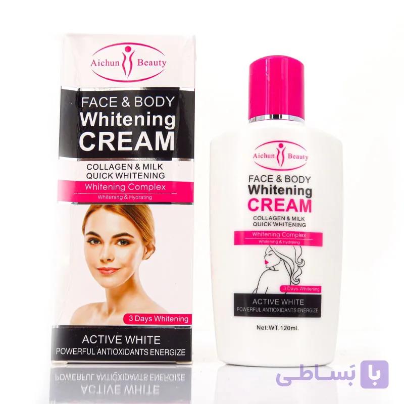 کرم روشن کننده صورت و بدن آیچون بیوتی Aichun Beauty