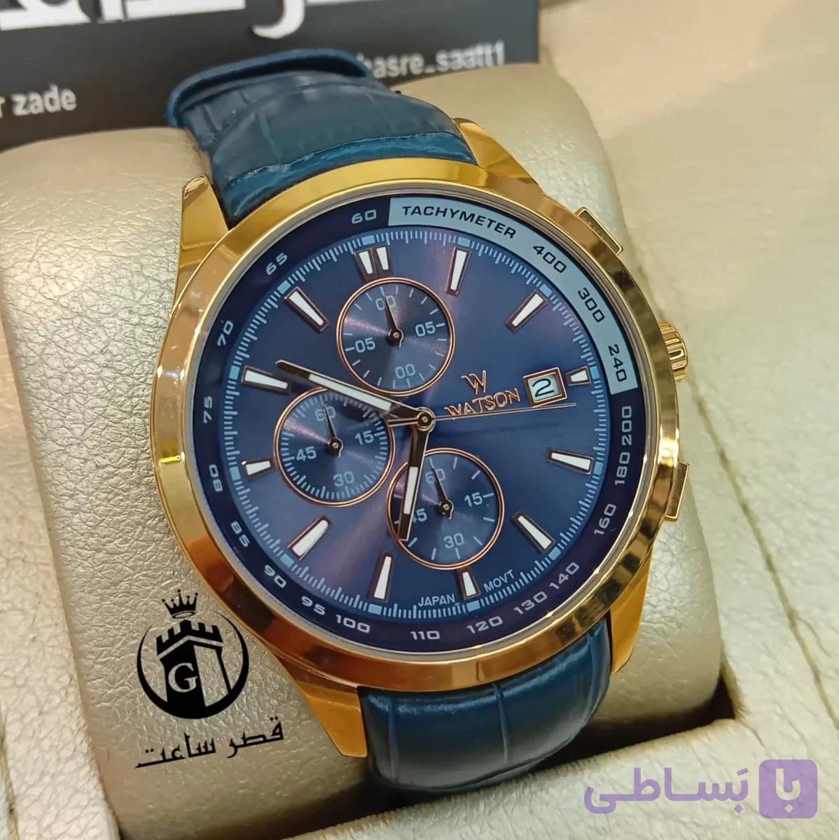 W 1172G ساعت مردانه واتسون آبی — تصویر 1